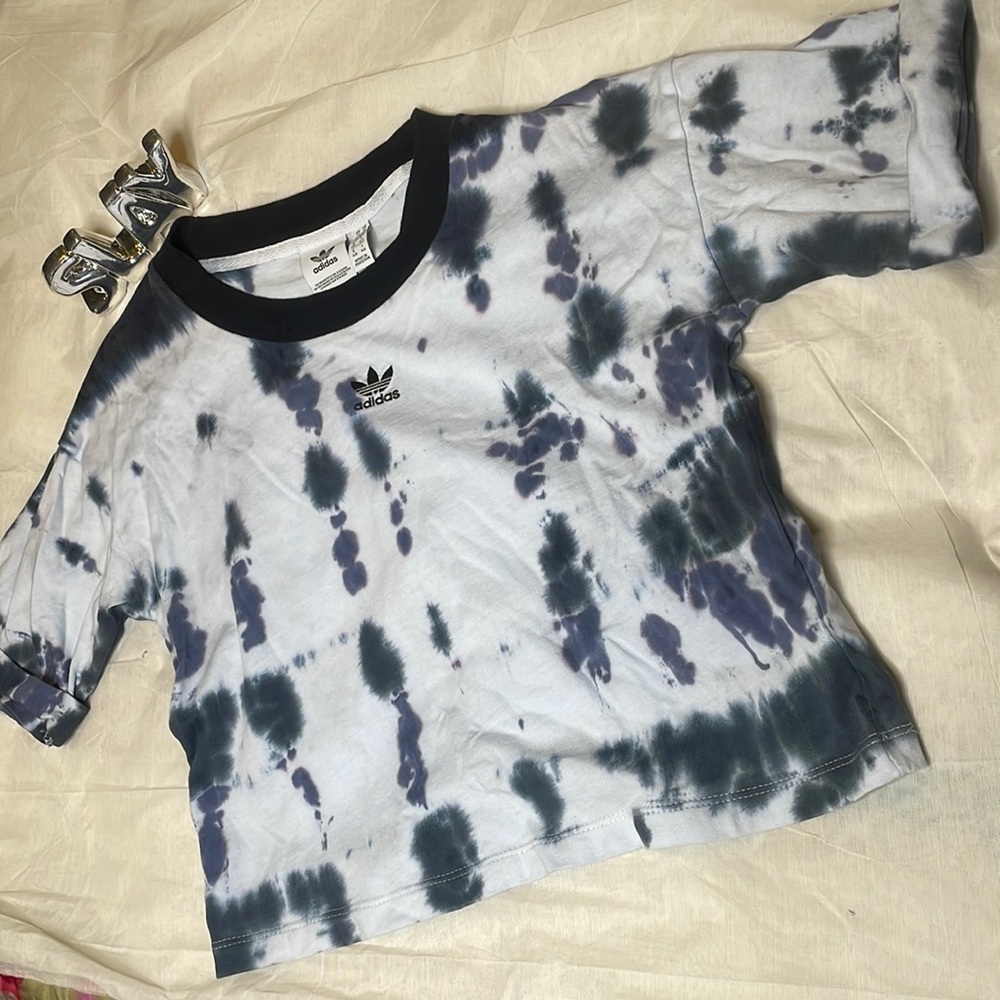 adidas tie dye crop top